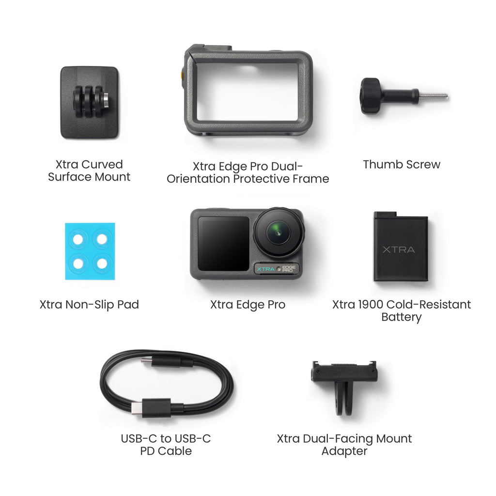 Xtra Edge Pro: 4K Action Camera With 1/1.3 Sensor & Night View